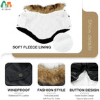 ATUBAN Leather Dog Coats Waterproof Dog Winter Coat Puppy Jackets for Small to Medium Dogs clothes for pets dog clothes winter