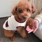 CozyPaws 2025 Dog Cardigan - 100% Cotton Winter Coat for Chihuahua & French Bulldog