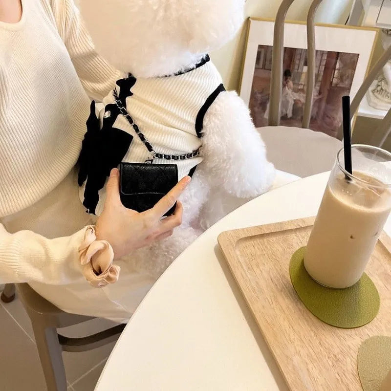 Luxury Dog Dress for Small Dogs - Summer Puppy Clothes with Bow & Lace