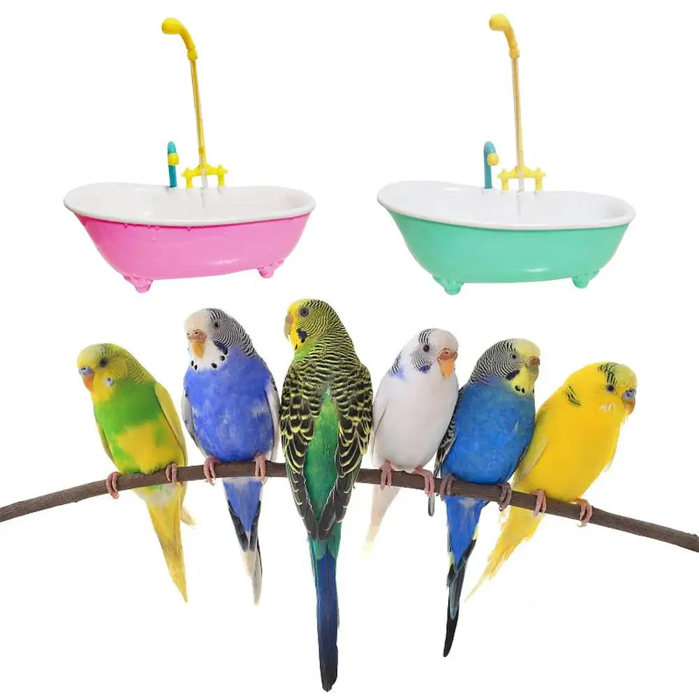 Hanging Parrot Bath Tub