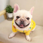 Warm Dog Clothes Cute Print Puppy Pet Clothing French Bulldog Hoodie Winter Dog Pajamas Sweater Coat for Small Medium Dogs Cats