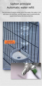 Hanging Pet Water Bottle & Bowl