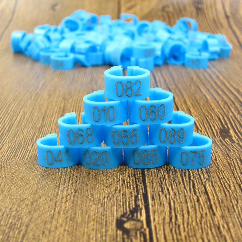 Bird Leg Bands (100pc, 8mm)