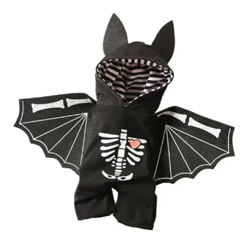 BatWing Pups - 100% Cotton Bat Costume for Small to Large Dogs | Halloween Pet Outfit
