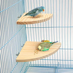 Wooden Bird Perch Platform