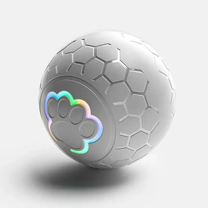 Rechargeable Automatic Dog Toy Ball - LED Bouncing Ball w/ USB Charging for Cats & Dogs