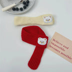 Pet Christmas Scarf Cat Dog New Year Red Bear Warm Scarf Pet Winter Knitted Scarf Cat Collar Puppy Accessories Bow Ties for Dogs
