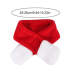 Cute Pet Christmas Ornaments Winter Plush Xmas Hat Scarf Headwear Cats Dogs Santa New Year Cosplay Costume Pet Accessories