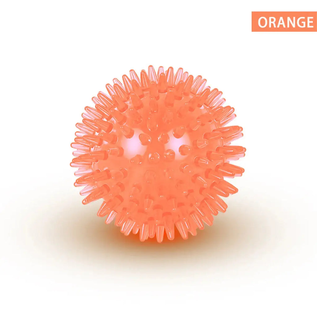 Squeaky Dental Chew Ball - Bouncy TPR Dog Toy for Teeth Cleaning & Play