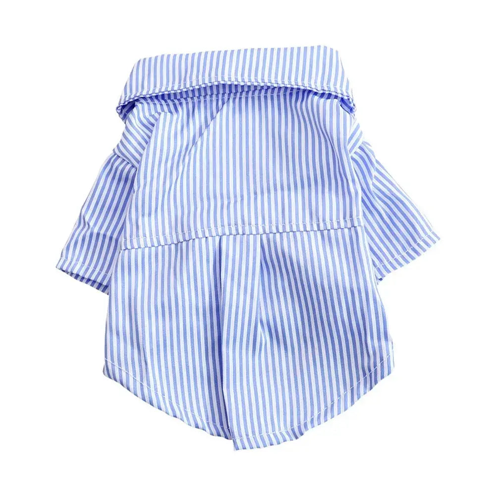 Fashion Pet Dog Clothes Bowknot Striped Shirts for Cat Dogs Cosplay Clothing Thin Summer Pet Costume Chihuahua Pet Supplies