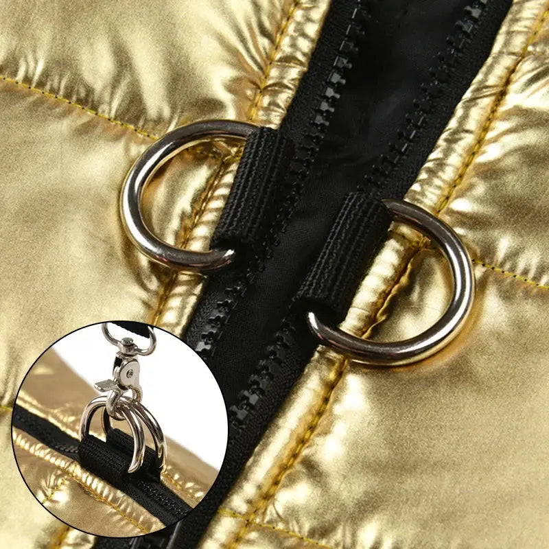 Warm Dog Clothes For Winter Outdoor Waterproof Pet Vest Coat For Small Medium Dogs High Neck Pets Jacket Chihuahua Bulldog Parka