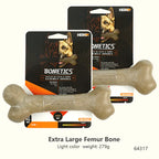 Durable Chew Bone for Dogs - Tough Nylon-Wood Dental Toy (All Sizes)