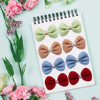 20PCS Cute Pet Dog Hairpin Cat Dog Solid Color Plaid Bow Hair Clips for Dogs Boutique Clips Dog Grooming Hair Accessories