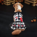New Fun Dog Halloween Costume Pet Lace Hair Proof Dress Dog Clothes Gift Dog Dress