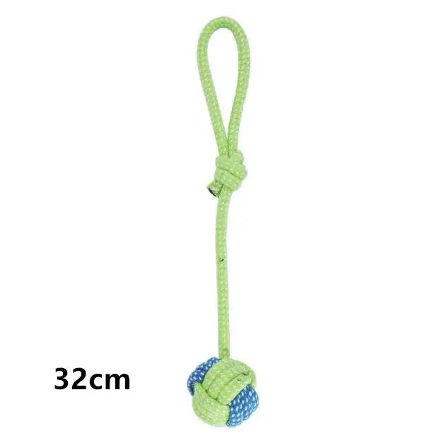 Durable Cotton Rope Dog Toys - Interactive Chew Toys for Puppies & Dogs, Dental Care, Non-Toxic