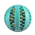 Durable Dental Chew Ball for Dogs – Snack-Dispensing Rubber Toy for Puppies & Large Breeds
