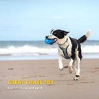 Squeaky Dog Toys for Aggressive Chewers - Rubber Chew Ball for Teeth Grinding & Cleaning