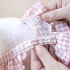 Washable Female Dog Diapers Suspenders Plaid Pet Physiological Pants Dog Shorts for Small Dogs Pet Products Cute Dog Underwear