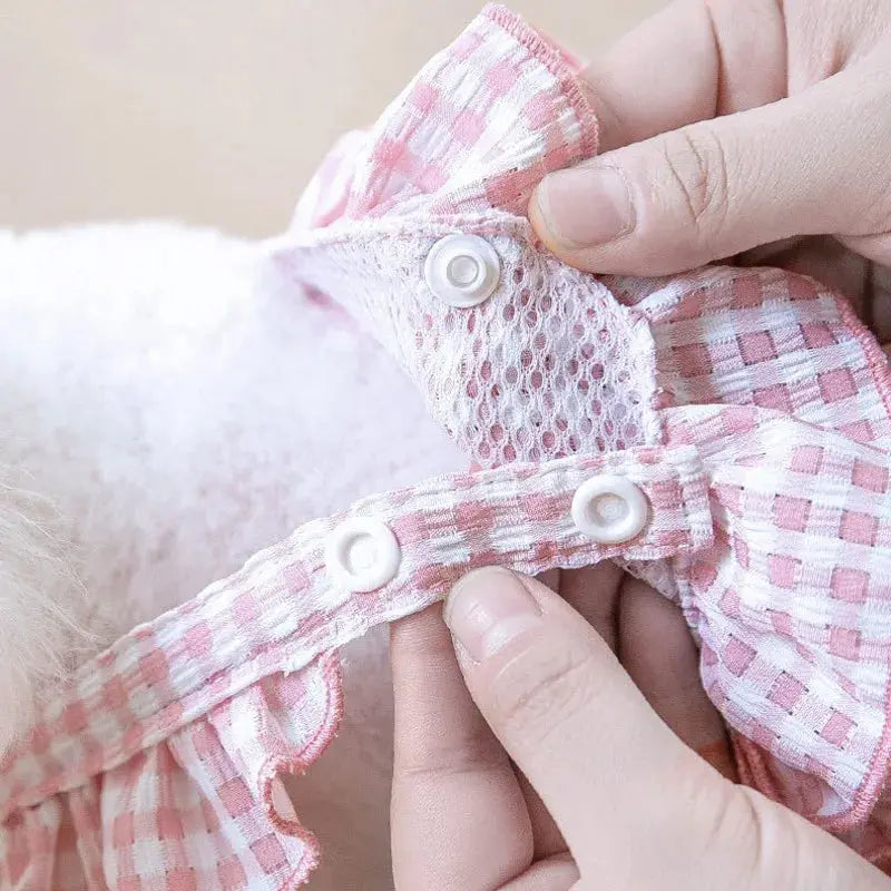 Washable Female Dog Diapers Suspenders Plaid Pet Physiological Pants Dog Shorts for Small Dogs Pet Products Cute Dog Underwear