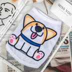 1 PC Lightweight Summer Vest for Pets Chihauhua XS-XXL Big Dogs Clothing Ice Felt Overall Cartoon No Fading Pet Cat Overalls