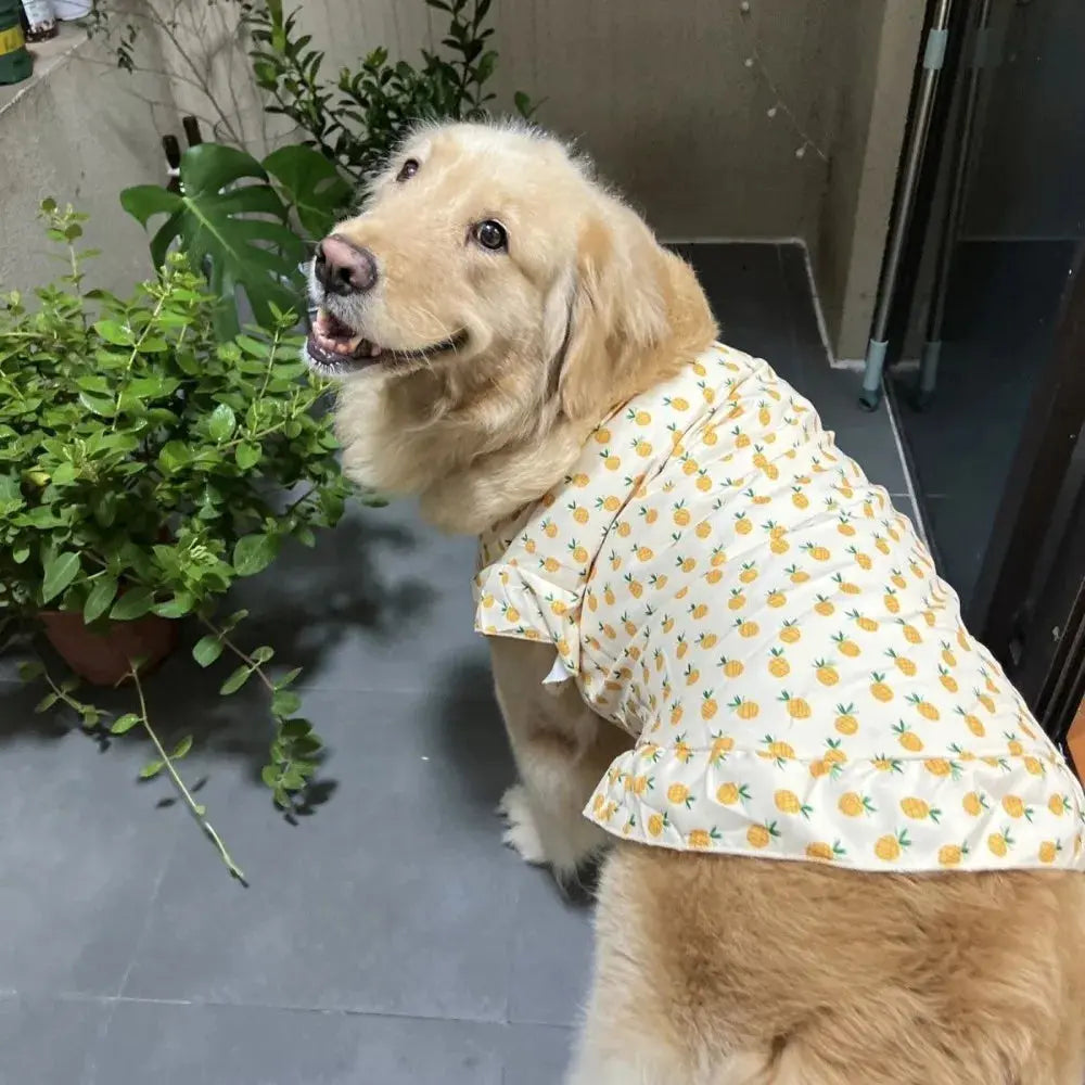 Summer Large Dog Cooling Clothes Cute Pet Dog Princess Dresses Medium Big Dogs Summer Vest Labrador Golden Retrievers Clothes