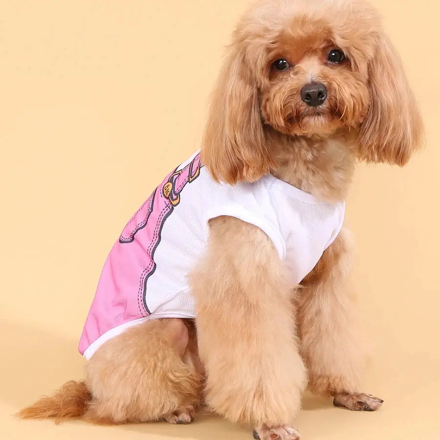 Summer Small Dog Clothes Pets Clothing Cartoon Dog Shirt  Chihuahua Tshirt Puppy Vest Yorkshire Terrier Pet Clothes Ropa Perro