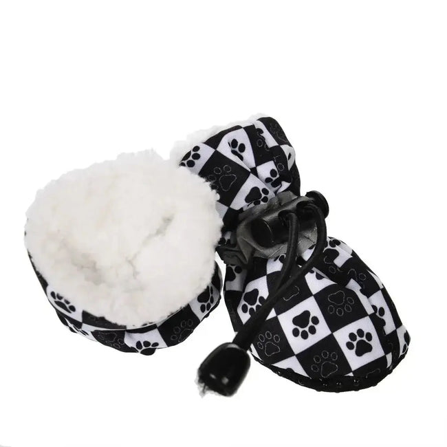 4pcs/set Durable Waterproof Winter Pet Dog Shoes Anti-slip Thick Pet Footwear Puppy Dogs Socks Booties Main Image