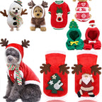 Christmas Dog Clothes for Small Medium Dogs Pet Costume Chihuahua Pets Hoodies Warm New Year Dog Clothing Yorkshire
