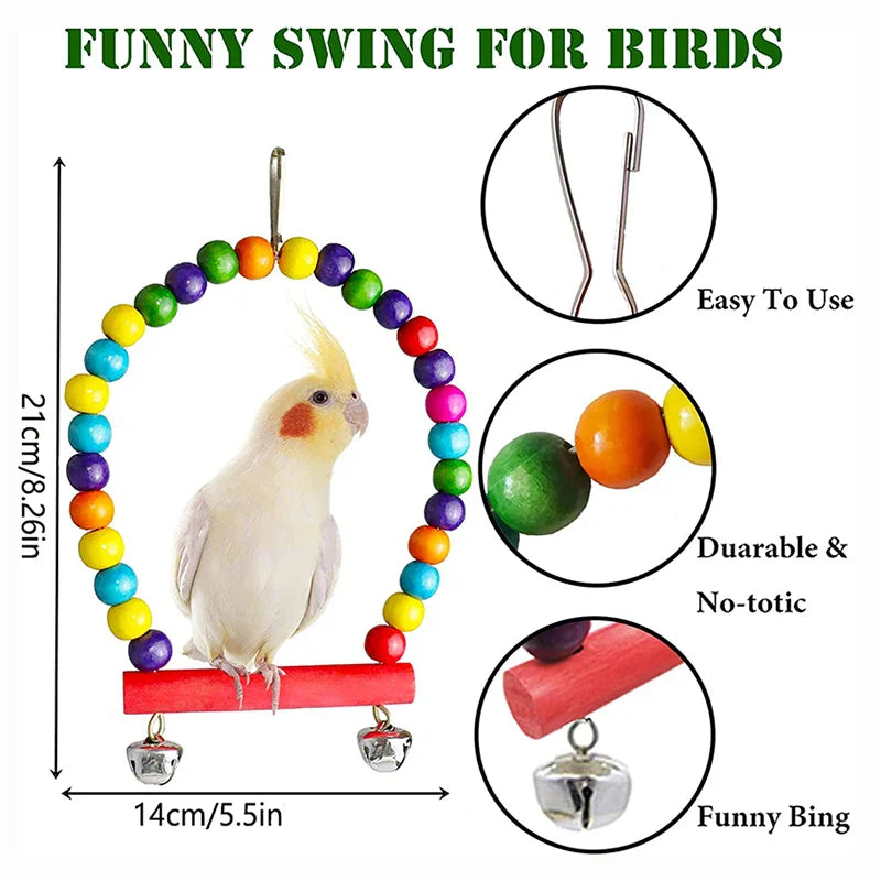 Bird Cage Toy Set (7pc)