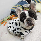 Warm Dog Clothes Cute Print Puppy Pet Clothing French Bulldog Hoodie Winter Dog Pajamas Sweater Coat for Small Medium Dogs Cats