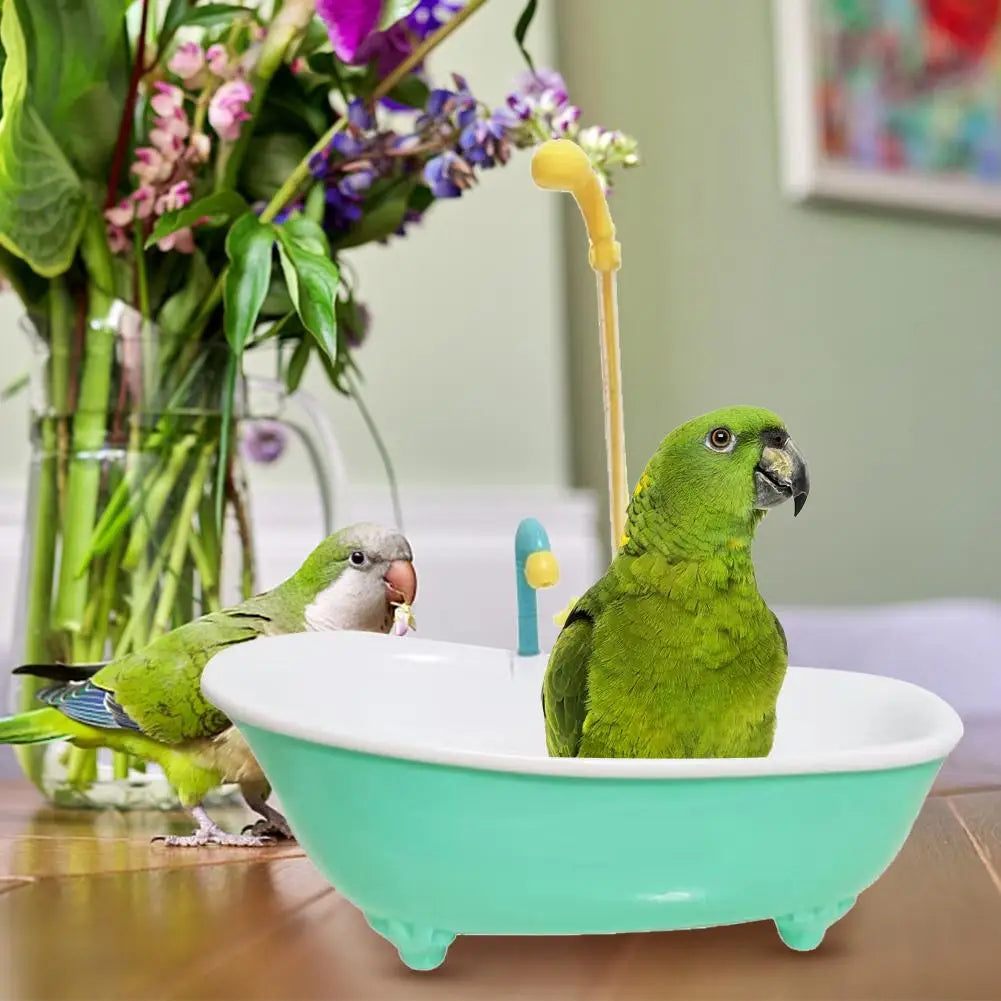 Hanging Parrot Bath Tub