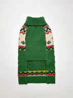 JingleBell Reindeer Sweater - Festive High-Neck Pullover for Dogs & Cats