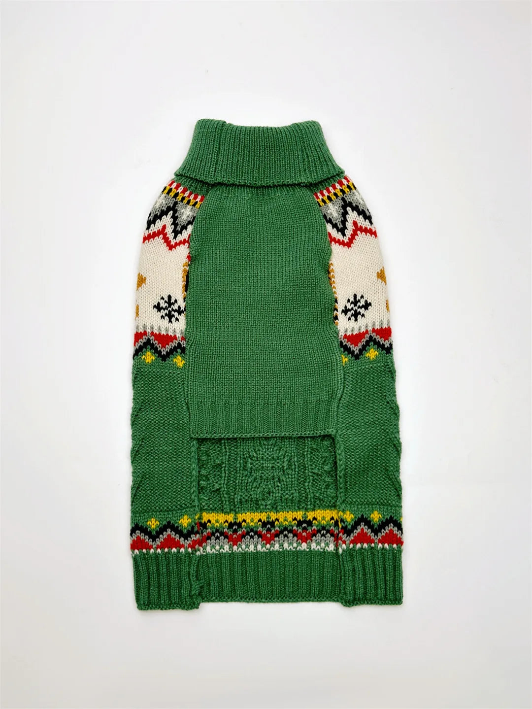 JingleBell Reindeer Sweater - Festive High-Neck Pullover for Dogs & Cats