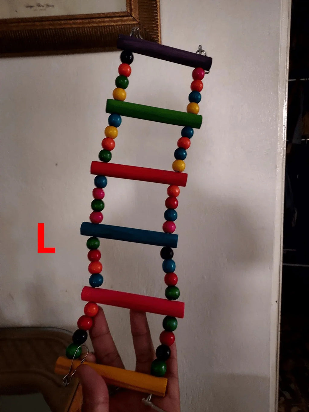 Wooden Bird Ladder & Swing