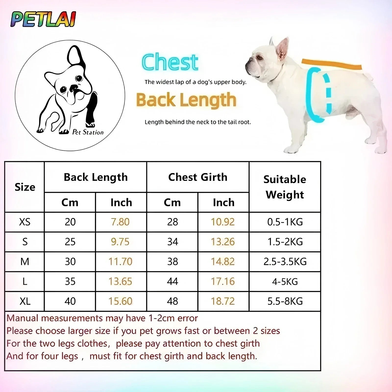 PetLAI Designer Dog Vest – Cute & Soft Autumn/Winter Coat for Small to Medium Dogs