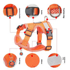 New Breathable Reflective Dog Harness Vest Easy To Wear Comfortable Adjustable Pet Harness for Small Medium Dogs