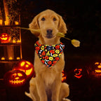 1 Pc Pet Dog Halloween Costume Scarf Dog Bandana Accessories Pumpkin Skull Bat Ghost Pattern Small Dog Cat Dog Bib Pet Supplies