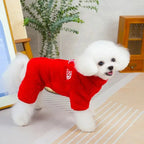 Pet Dog Clothes Large Dogs Sweatshirt Sweater Warm Jackets Coats Small Winter Hat Cloak Fur Coat Clothing Suit Big Medium Jumper
