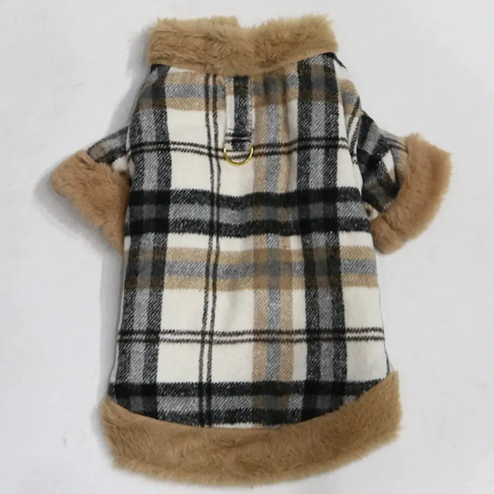 Pet Dog Clothes Lattice Coat Autumn Winter Dogs Pet Clothing Costume Clothes For Dogs Jacket Ropa Perro chihuahua Yorkshire