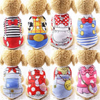 Casual Cartoon Dog T-Shirt – Soft Summer Vest for Small Puppies