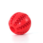 Natural Rubber Chew Ball for Small Dogs - Tough Tooth-Cleaning Treat Toy