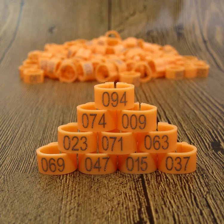 Bird Leg Bands (100pc, 8mm)