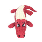 Interactive Squeaky Alligator Chew Toy – Durable Puppy Teething & Teeth Cleaning Dog Toy with Crinkle Sound, Non-Toxic (Blue/Red/Green)