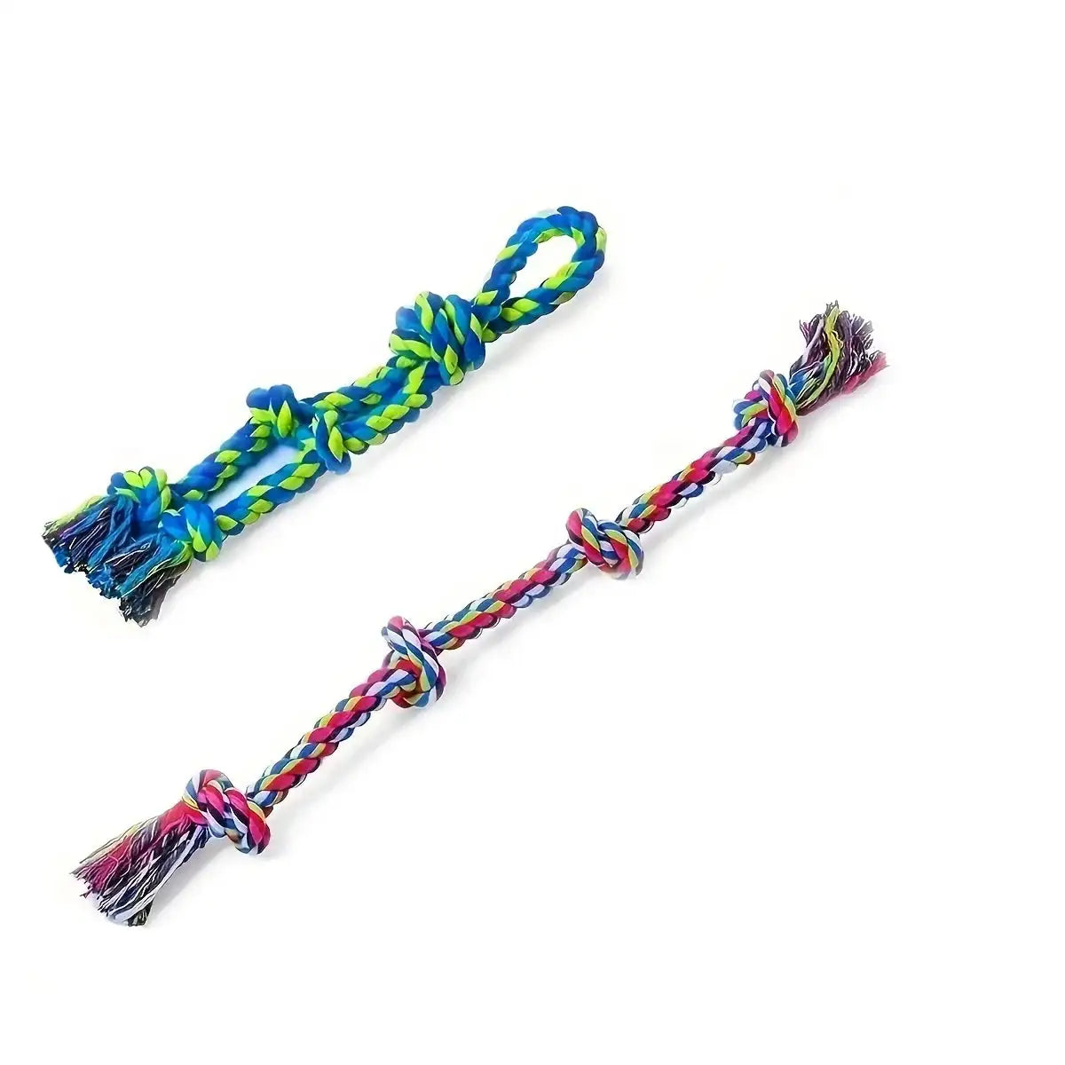 Heavy-Duty Rope Tug Toy - Triple-Knot Chew for Large Breed Dogs, Indestructible Tug-of-War