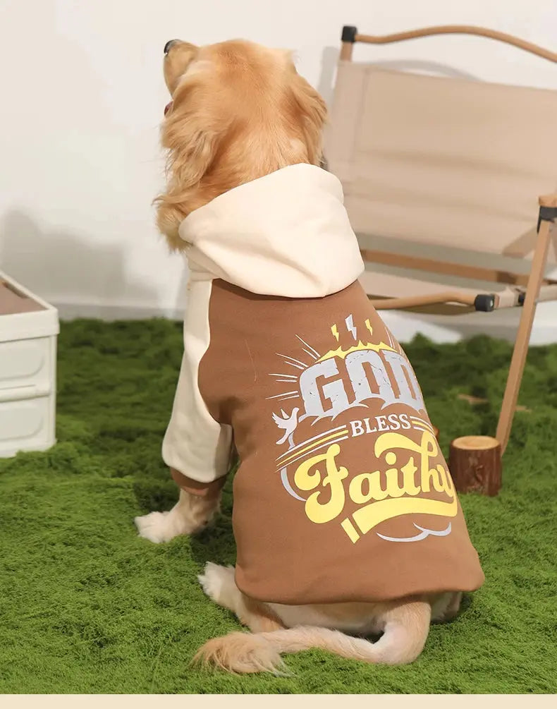 HOOPET Dog Clothes Fall and Winter Models Labrador Dogs Border Collie Pet Clothing Spring and Large Dog Sweater Winter