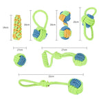 Durable Cotton Rope Dog Toys - Interactive Chew Toys for Puppies & Dogs, Dental Care, Non-Toxic