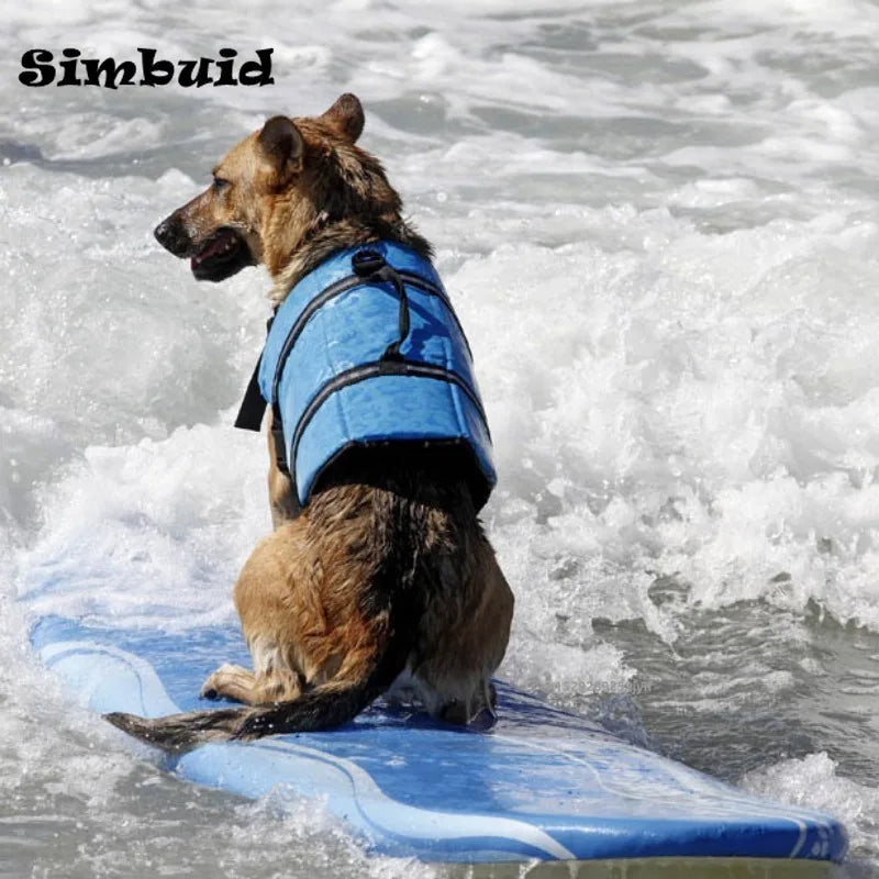 Dog Life Jacket - Reflective, Adjustable Safety Vest with Enhanced Buoyancy for Large Dogs