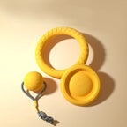 IndestructiChew 4-in-1 Dog Toy Bundle - EVA Chew-Proof Ball, Disc, Tug Rope & Dental Ring for Puppy & Adult Dogs