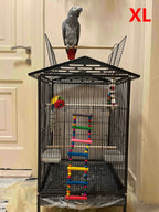 Wooden Bird Ladder & Swing