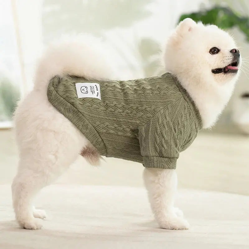 Warm Knitted Dog Sweater Soft Fashion Pet Clothes for Samll Medium Dogs Cats French Bulldog Chihuahua Yorkies Pug Costume